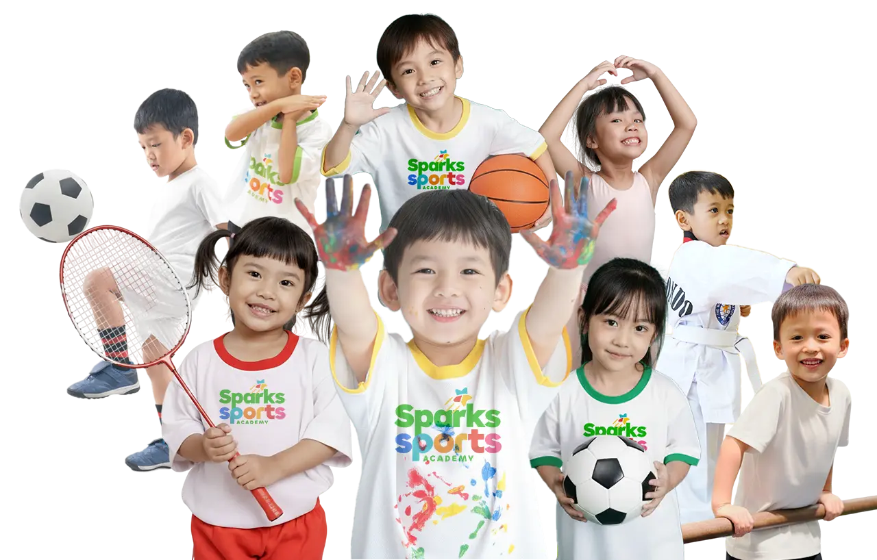kelas olahraga dari sparks sports academy untuk anak usia 1-7 tahun di jabodetabek dan surabaya